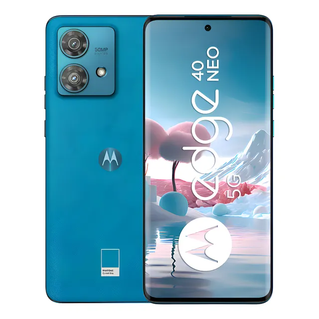 Smartphone Motorola Edge 40 Neo 5g 256gb 8 Ram 50mp Ultra-pixel Ai Camera Ip68 Nfc - Caneel Bay - Vegan