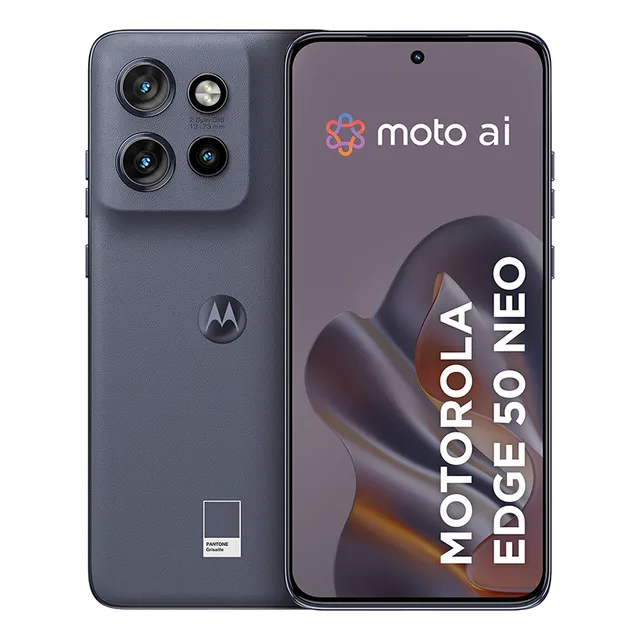 Smartphone Motorola Edge 50 Neo 5g - 256gb 16gb (8gb Ram+8gb Ram Boost) 50mp Sony Camera Moto Ai Ultrarresistencia Militar - Grisaille Vegan Leather