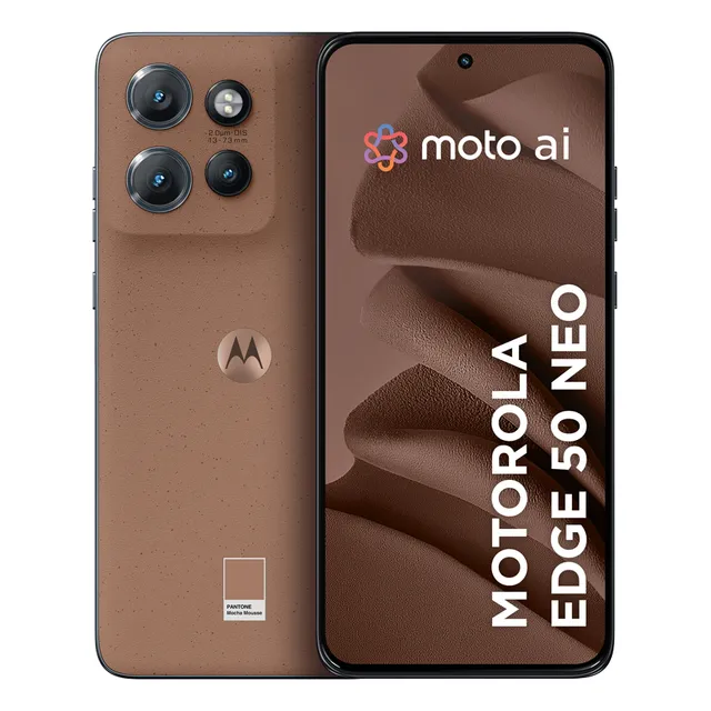 Smartphone Motorola Edge 50 Neo 5g - 256gb 16gb (8gb Ram+8gb Ram Boost) 50mp Sony Camera Moto Ai Ultrarresistencia Militar - Mocha Mousse