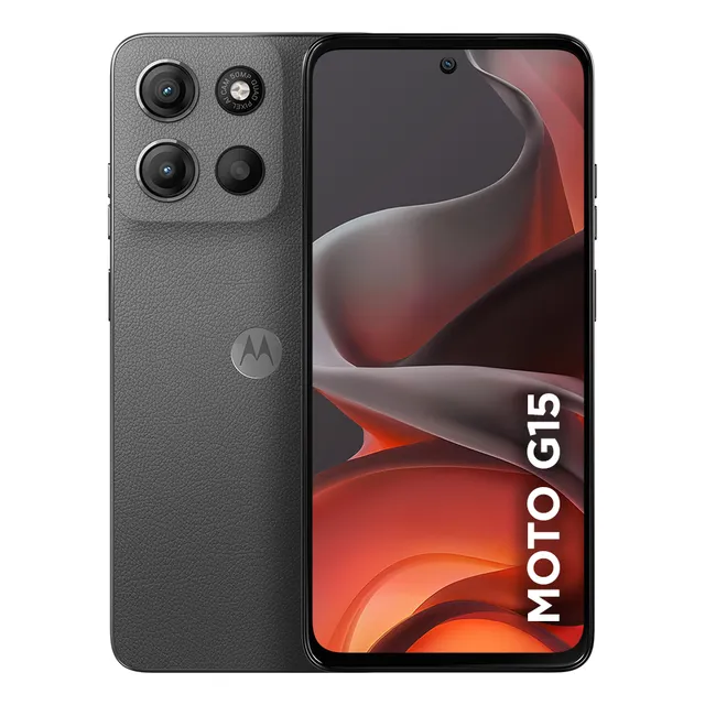 Smartphone Motorola Moto G15 - 256gb 12gb Ram Boost E Camera 50mp Com Ai E Night Vision Bateria De 5200 Mah Tela Fhd+ 6.7 Com Superbrilho Nfc - Grafite