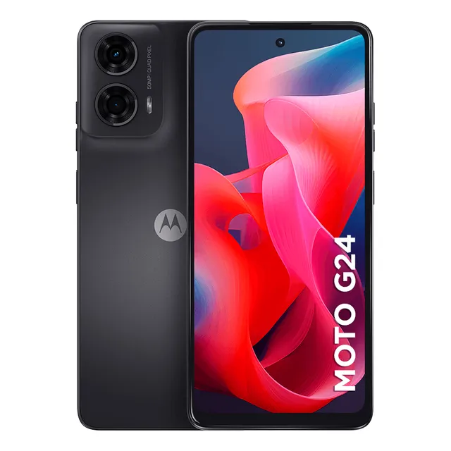 Smartphone Motorola Moto G24 256gb 8gb (4gb Ram +4gb Ram Boost) Ai Camera 50mp Night Vision - Grafite