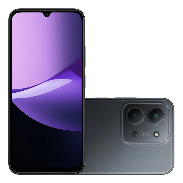 Smartphone Xiaomi Redmi 15c 5g Br 4+4gb Ram Virtual + 256gb, Preto
