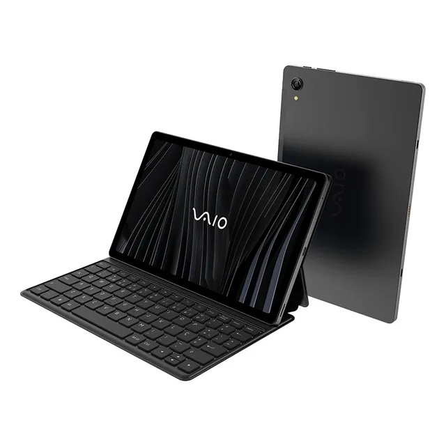 Tablet Vaio Tl10 8gb 128gb Octa-core, Tela 10.4 2k, 4g Wifi, Câmera 8mp + Selfie 5mp, 7000mah, Android 13, Com Teclado De Conexão Inteligente Preto
