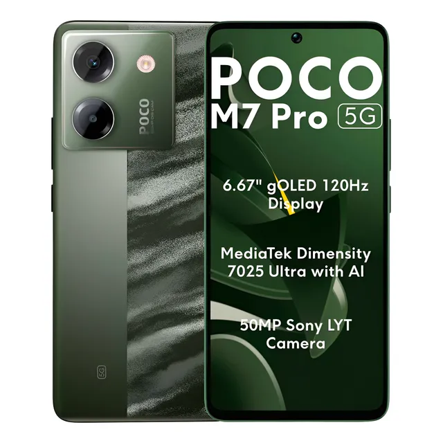 Xiaomi Poco M7 Pro 5g 256gb 8gb Ram Dual Sim Tela 6.67 Verde Verde
