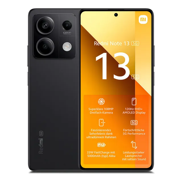 Xiaomi Redmi Note 13 5g (esim) Dual Sim 256 Gb Grafhite Black 8 Gb Ram