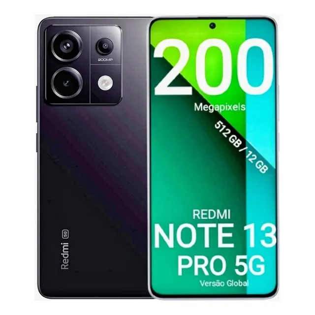 Xiaomi Redmi Note 13 Pro 5g (esim) Dual Sim 256 Gb Preto 8 Gb Ram