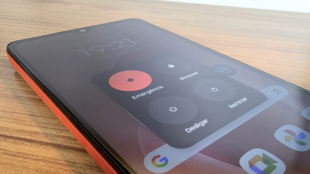 Motorola Moto G06 tela de desligar aparelho