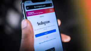 Tela de login do Instagram web