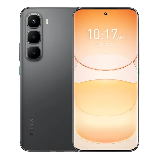 Celular Infinix Hot 60 Pro+ Ai Phone Dual Sim 8gb Ram 256gb Rom Negro 5,96 Mm Ultrafino Pantalla Curva 3d Amoled 1.5k 144 Hz Bateria 5160mah Carga Rápida 45w Diseño Moderno Nfc Jbl Cámara Sony 50mp