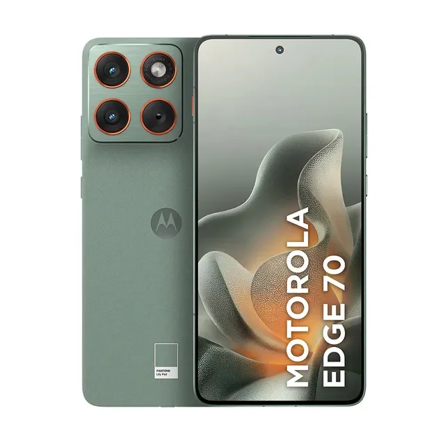 Smartphone Motorola Edge 70 5g - 512gb 24gb (12gb Ram + 12gb Ram Boost), Ultrafino, 3 Cameras 50mp, Tela 1.5k Extreme Amoled 120hz - Lily Pad