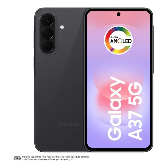 Celular Samsung Galaxy A37 5G 128GB, 6GB RAM, Câmera 50MP