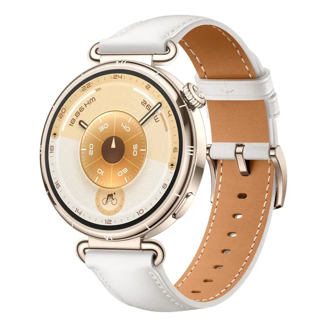 Smartwatch HUAWEI WATCH GT 6 41mm GPS Integrado Potenciômetro de Ciclismo no Pulso Bateria com Autonomia de Até 14 Dias Bem-Estar Emocional Multidimensional Compatível com iOS e Android GPS Branco