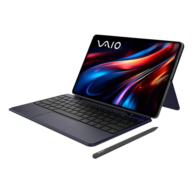 Tablet VAIO TL12 8GB 256GB Octa-Core Tela AMOLED 12.6” 2.5K com Teclado de Conexão Inteligente e Caneta Ativa 5G WiFi Câmera 13MP + Selfie 12MP 10.090mAh Android 15 – Preto